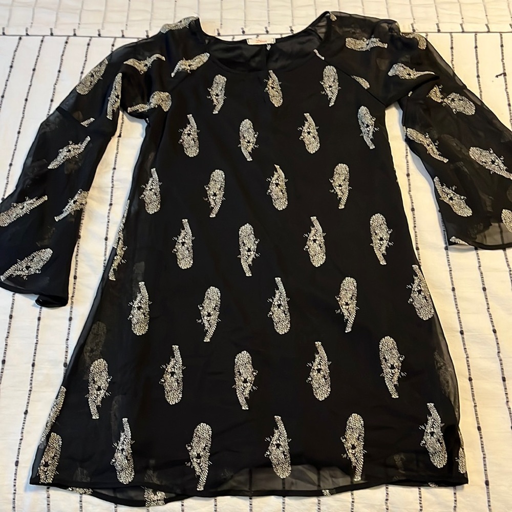 Black and white Diosa Dress